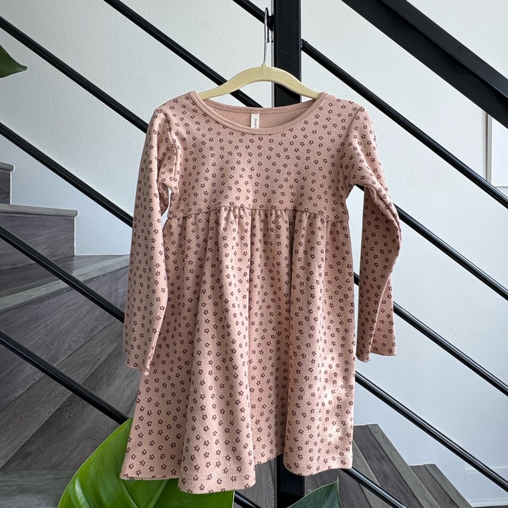 NWT Quincy Mae Long Sleeve Toddler Dress, Size 2T